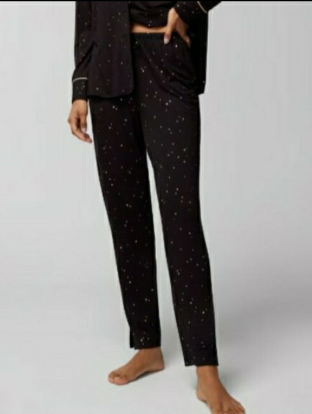Soma Cool Nights Ankle Pants Black Gold Specks 🖤 RET $54- - Picture 3 of 7